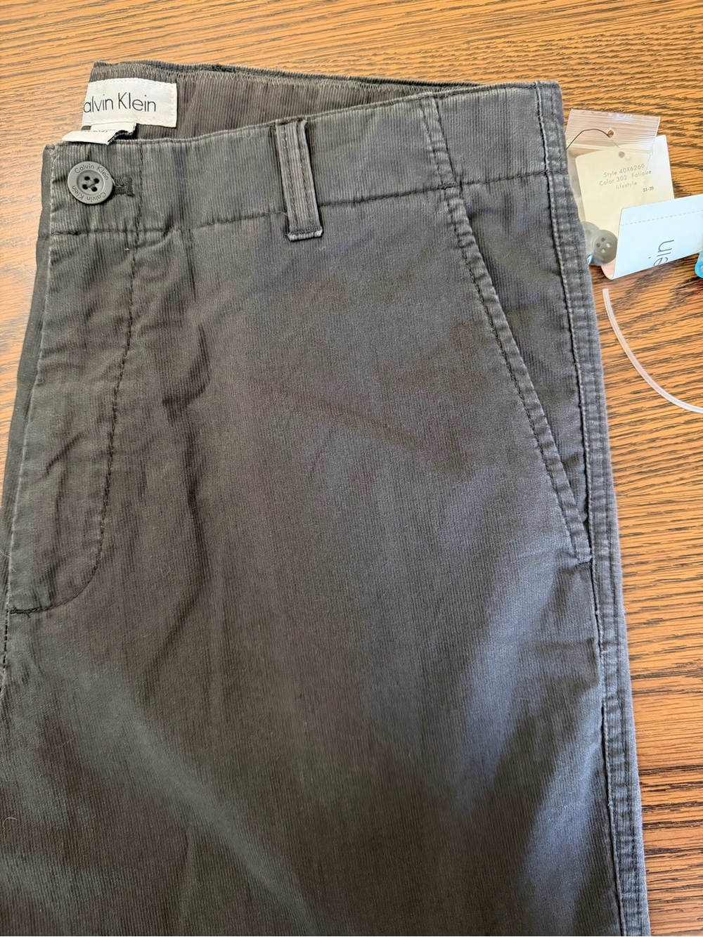 Calvin Klein Men's grey Chino Pants - Picture 2 of 6